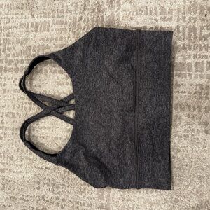 Lululemon Dark Gray Cross-Back Sports Bra
